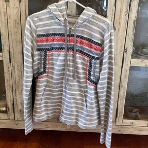 Lucky Brand Boho Zip Hoodie